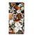 Samsung Galaxy A25 Smart Cover Dark Flowers voorzijde