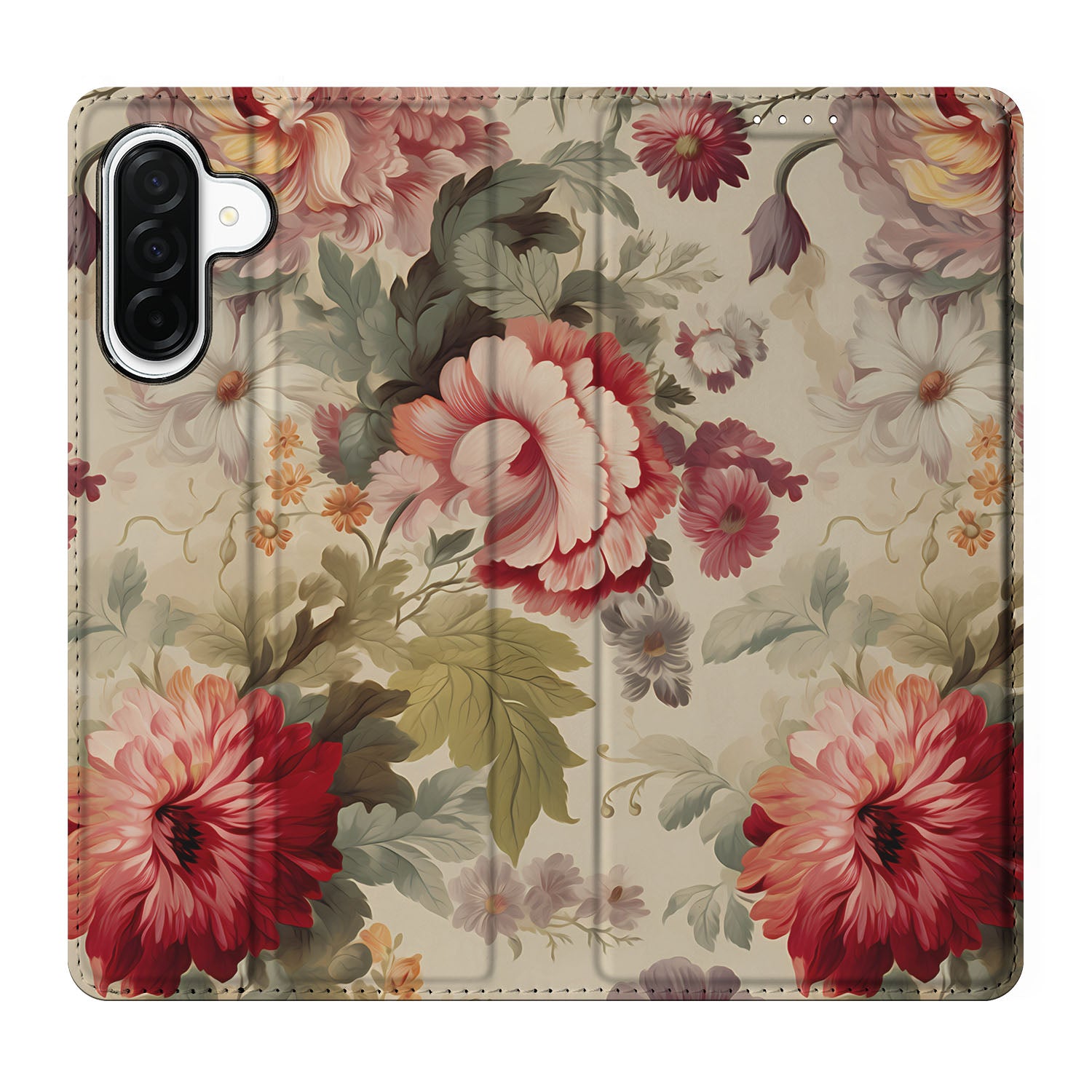 Samsung Galaxy A26 Smart Cover bloemen voorzijde