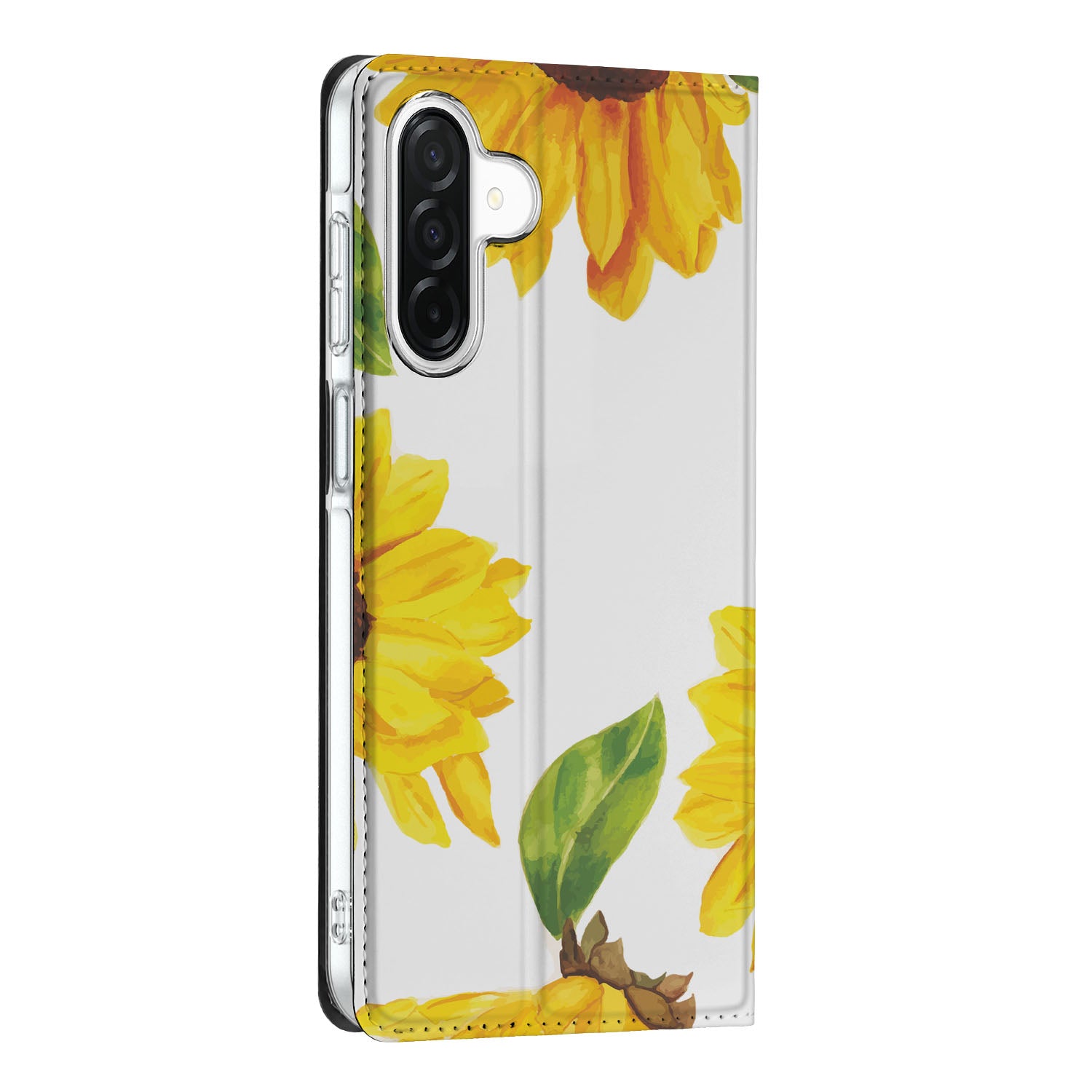 Samsung Galaxy A26 Smart Cover Zonnebloemen aanzicht