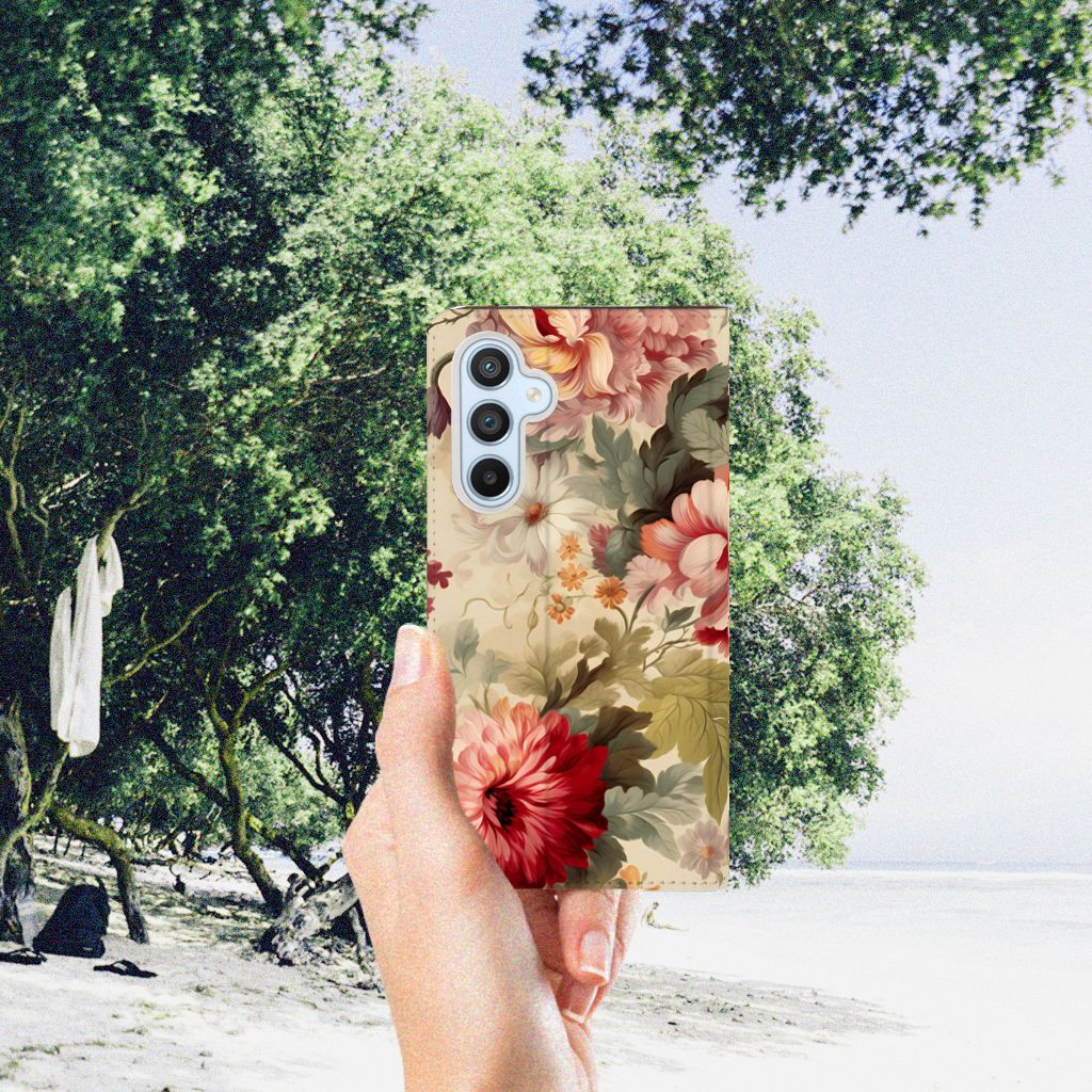 Samsung Galaxy A54 Smart Cover Bloemen hand zomer natuur