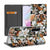 Samsung Galaxy A56 A36 Smart Cover Dark Flowers voorzijde achterzijde