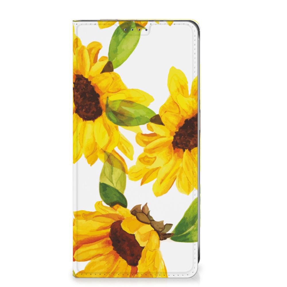 Samsung Galaxy S24FE Smart Cover Zonnebloemen voorkant