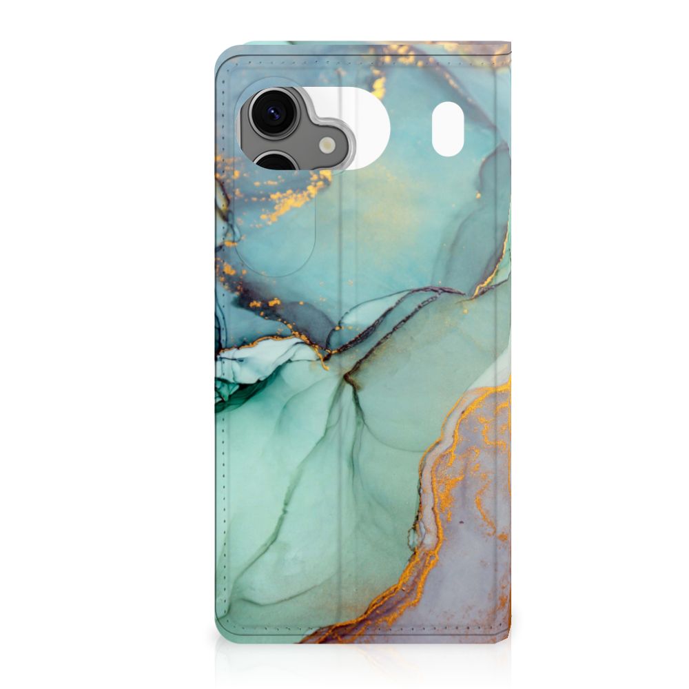 Samsung Galaxy S25 Smart Cover Marmer Aanzicht