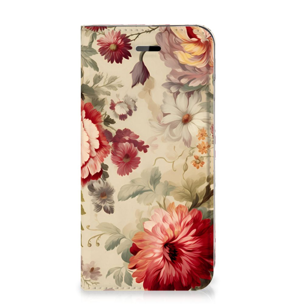 Smart Cover voor iPhone 7 | 8 | SE (2020) | SE (2022) Bloemen bloemen voorkant