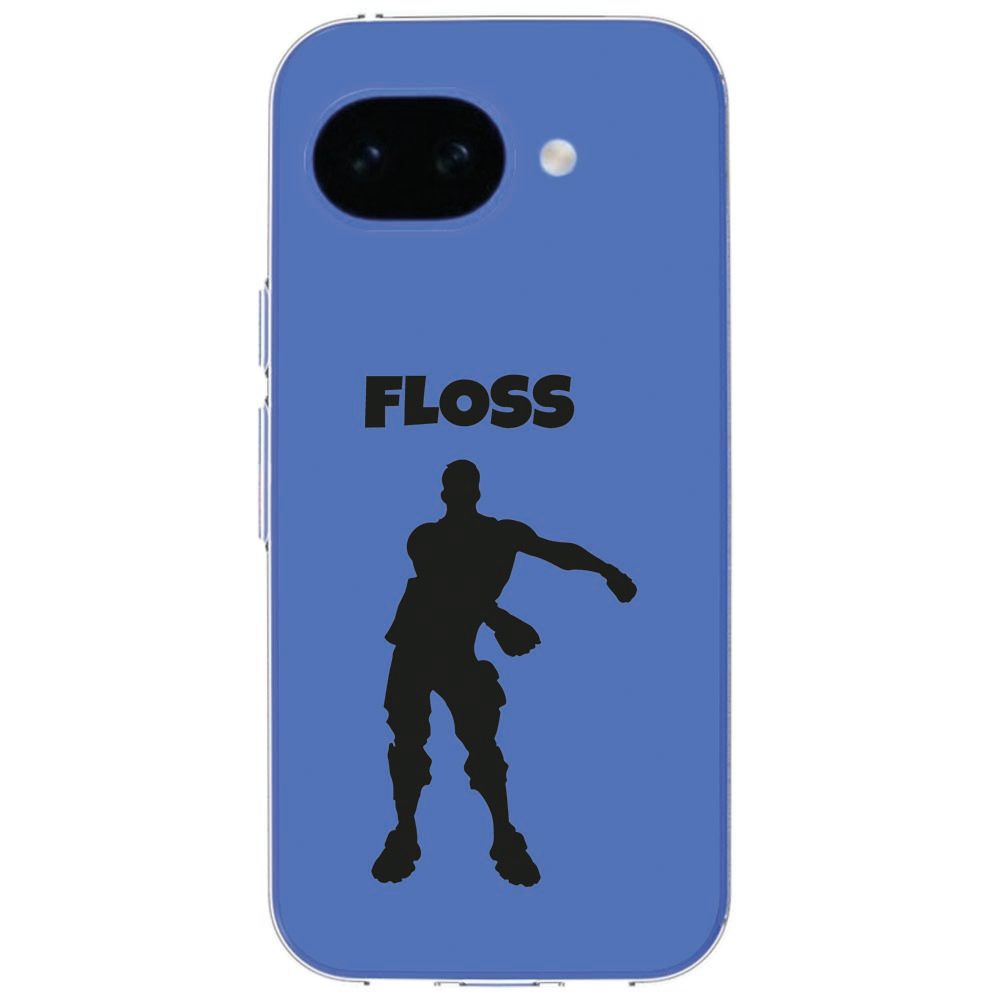 Detail van de Floss print op het Google Pixel 10a softcase hoesje