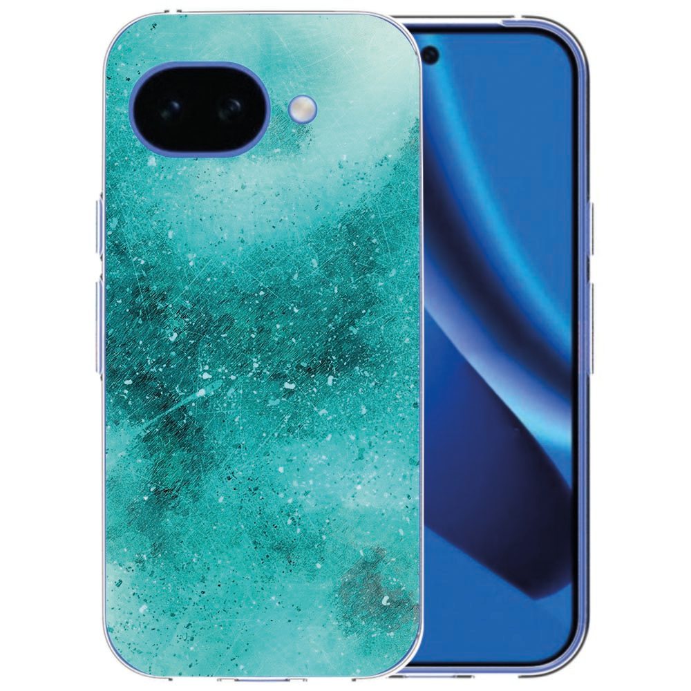 Blauwe verfstreken op het Google Pixel 10a softcase hoesje Painting Blue