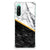 Sony Xperia 10 V Anti-Shock Hoesje Marmer Wit Zwart voorkant design marmer
