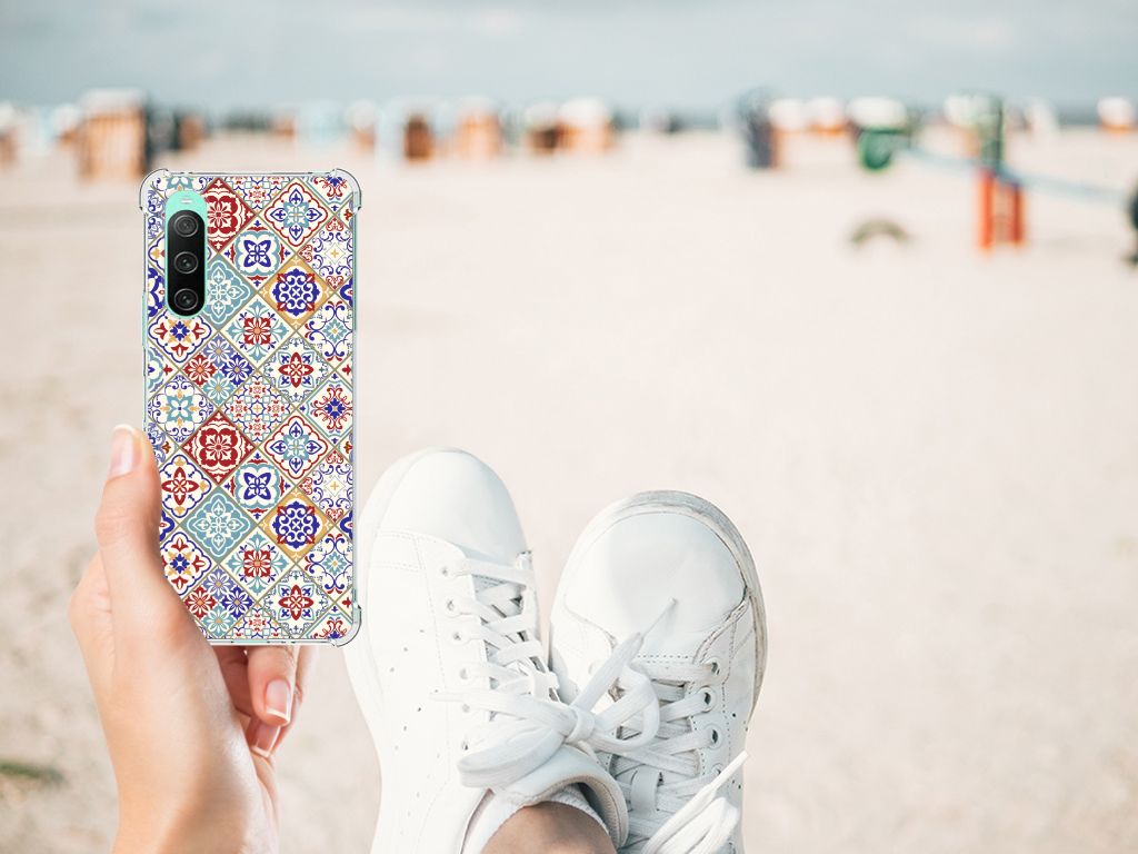 Sony Xperia 10 V Anti-Shock Hoesje Tiles Color B2C Telecom