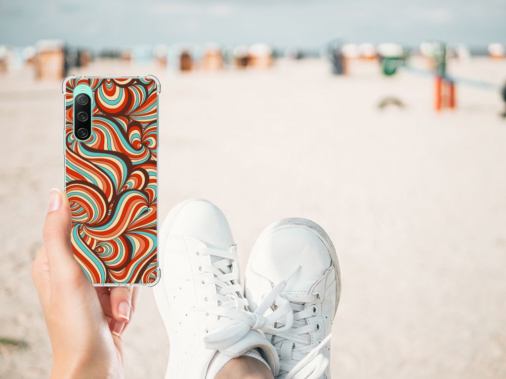 Sony Xperia 10 V Back Cover Retro telefoonhoesje design retro voorkant