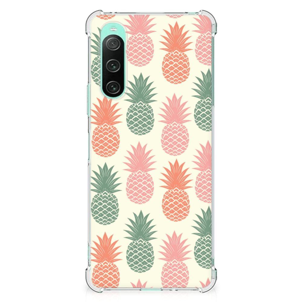 Sony Xperia 10 V Beschermhoes Ananas B2C Telecom