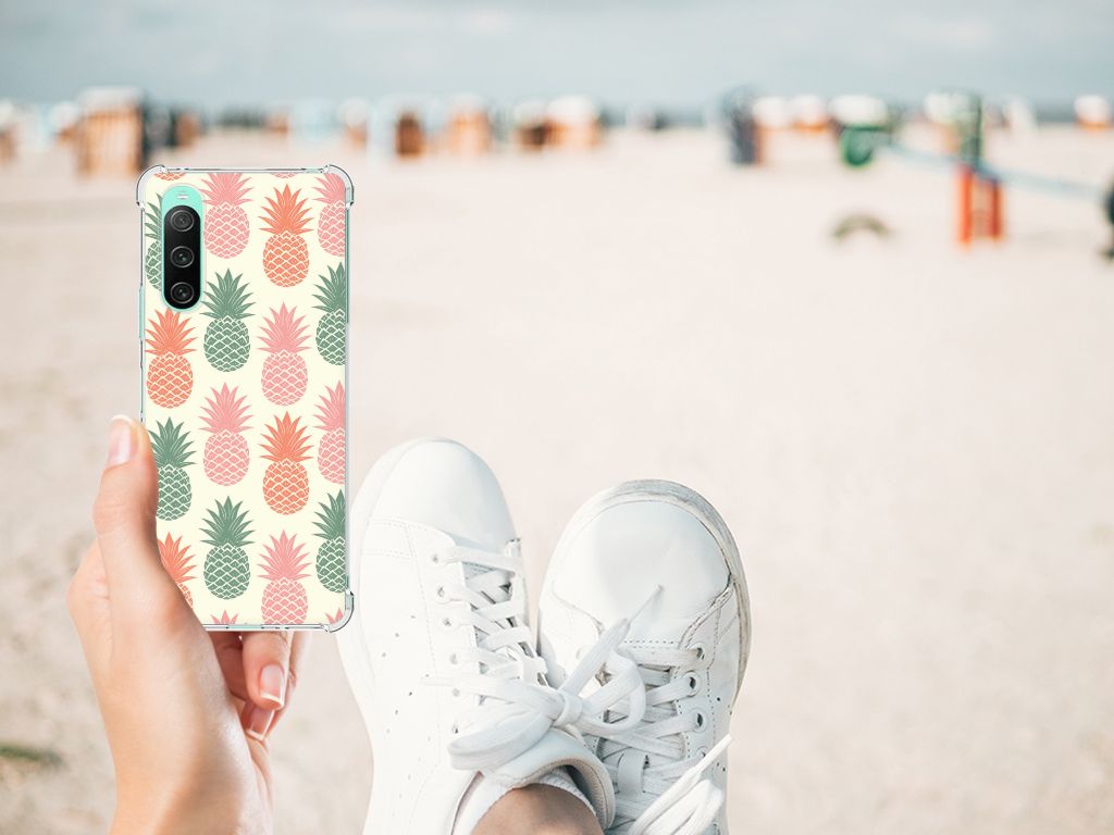 Sony Xperia 10 V Beschermhoes Ananas B2C Telecom