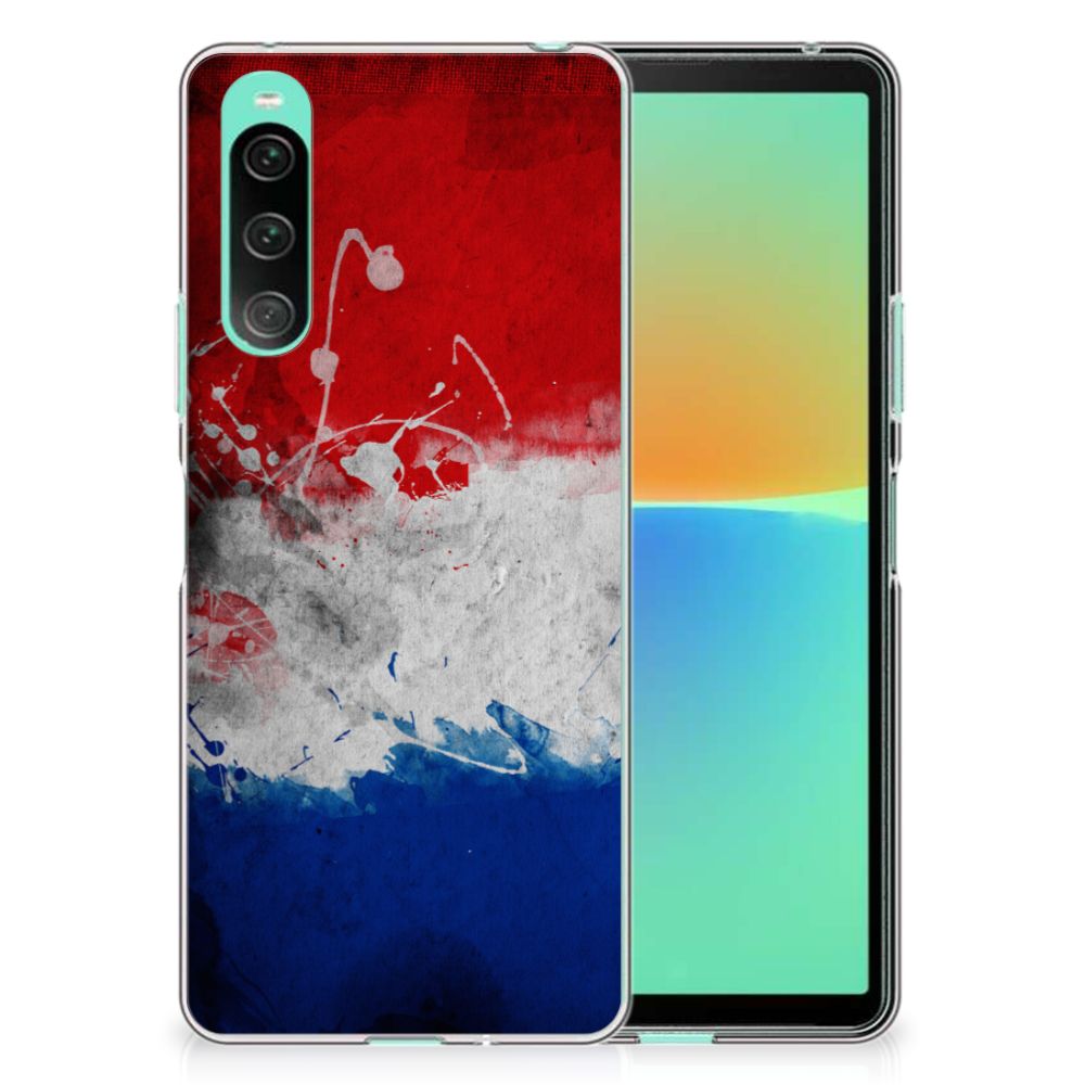 Sony Xperia 10 V Hoesje Nederland design Nederlandse vlag voorkant