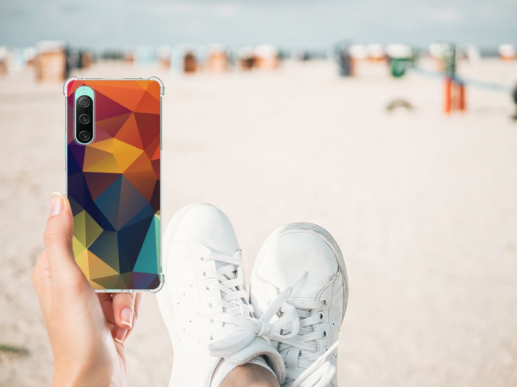 Sony Xperia 10 V Shockproof Case Polygon Color B2C Telecom