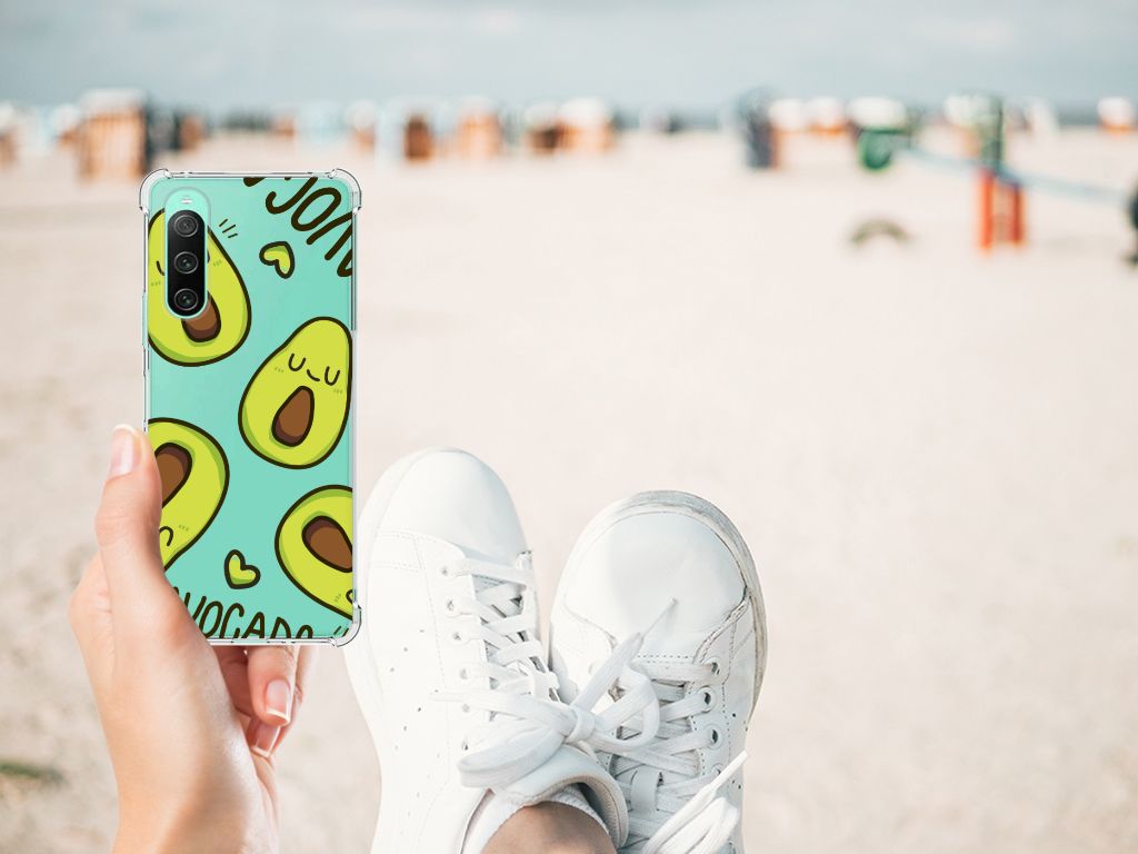 Sony Xperia 10 V Stevig Bumper Hoesje Avocado Singing B2C Telecom