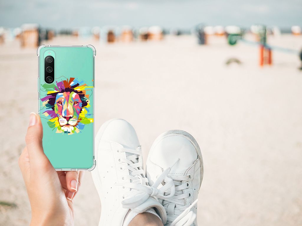 Sony Xperia 10 V Stevig Bumper Hoesje Lion Color B2C Telecom