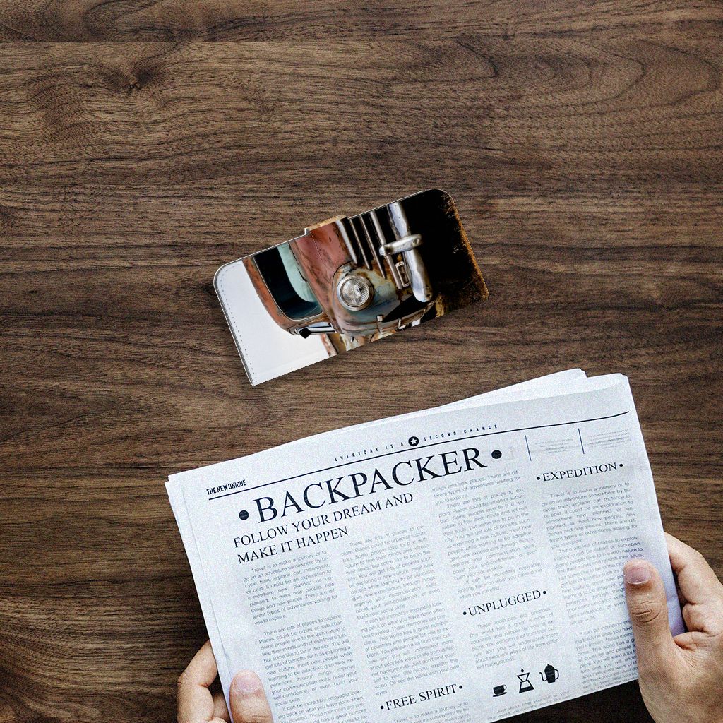 Sony Xperia 10 V Telefoonhoesje met foto Vintage Auto design vintage auto aanzicht