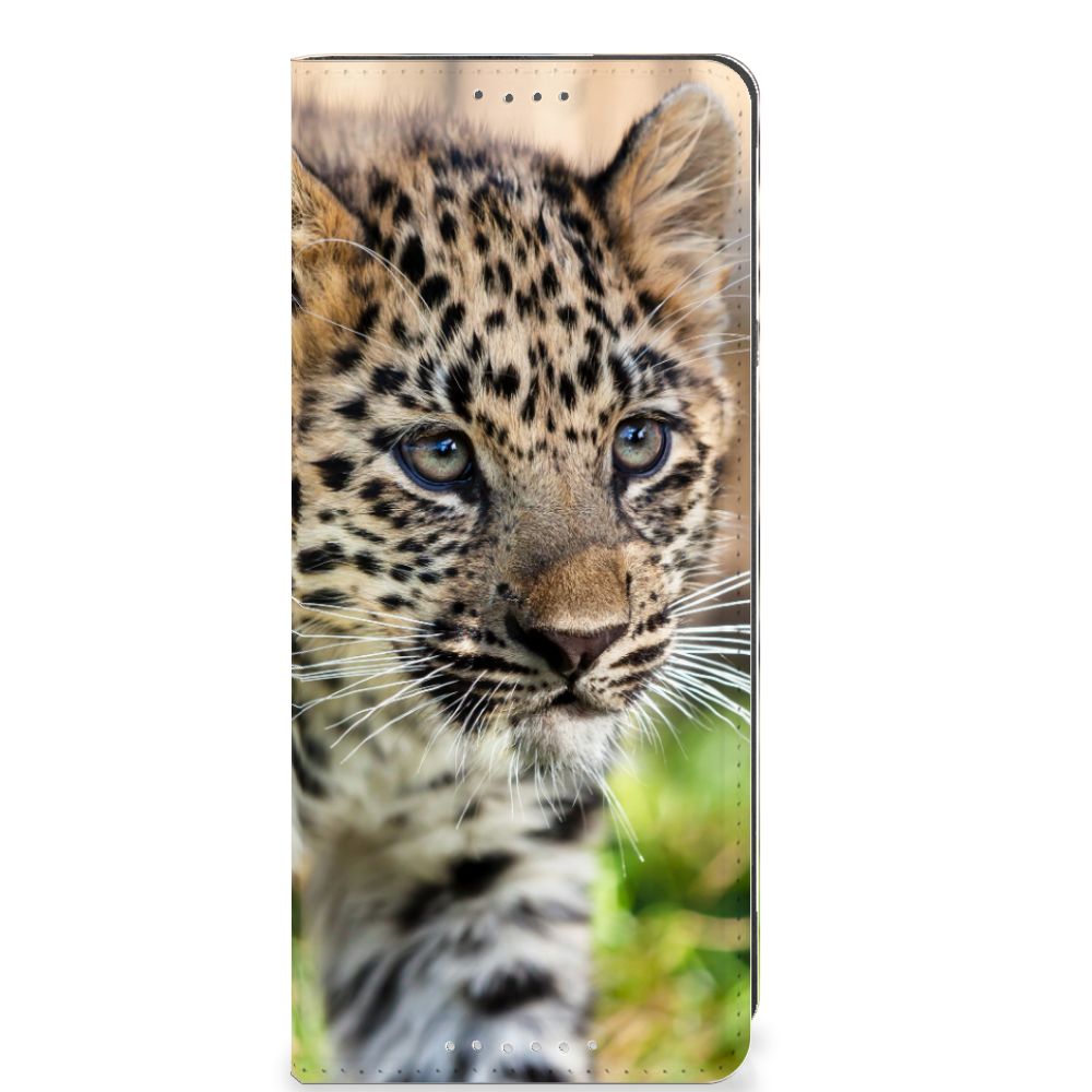 Sony Xperia 5 V Hoesje maken Baby Luipaard met schattige babyluipaard afbeelding voor bescherming en uitstraling 🐆