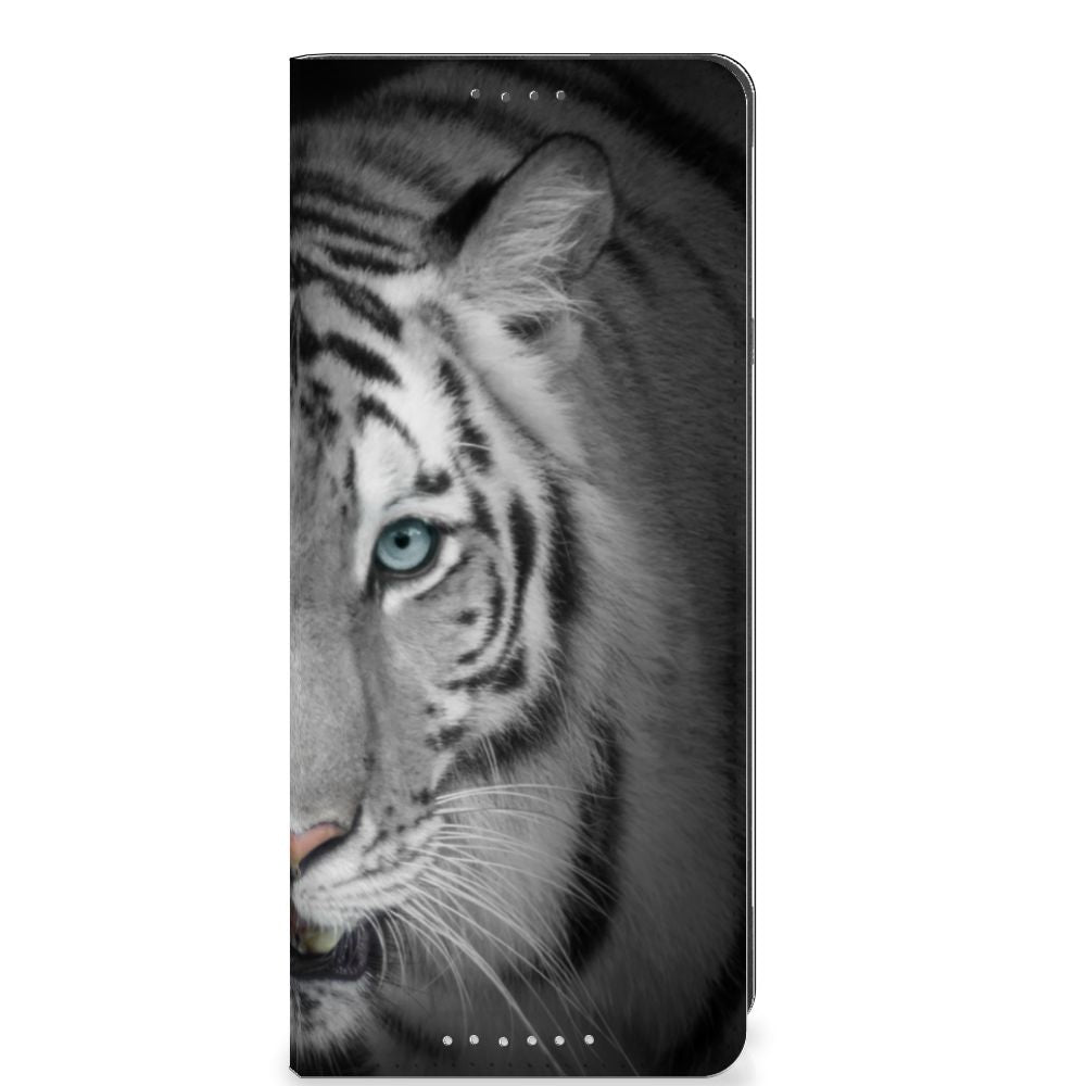 Sony Xperia 5 V Hoesje maken Tijger tijger zwartwit design stand