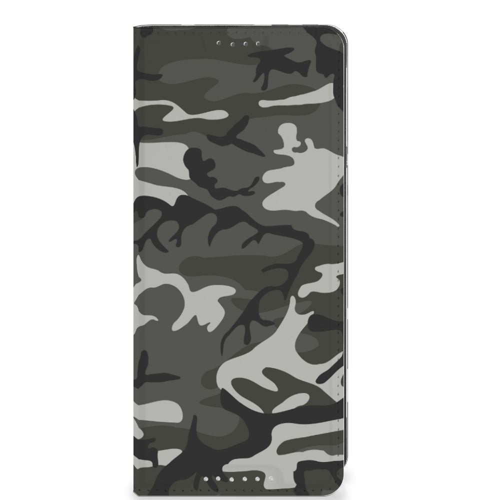 Sony Xperia 5 V Hoesje met Magneet Army Light camouflage hoesje vooraanzicht