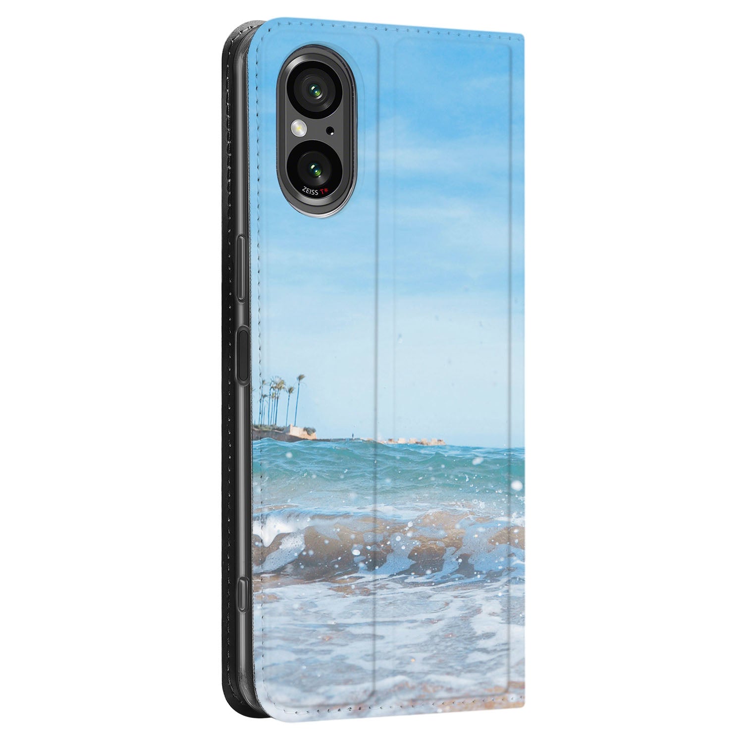 Sony Xperia 5 V Telefoonhoesje Maken met Foto met een uniek ontwerp van de zee en lucht.