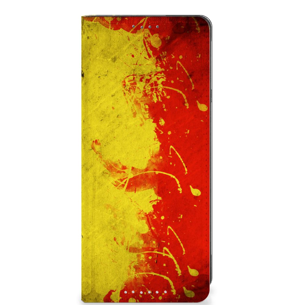 Sony Xperia 5 V Standcase België designhoesje vlag kleurrijk