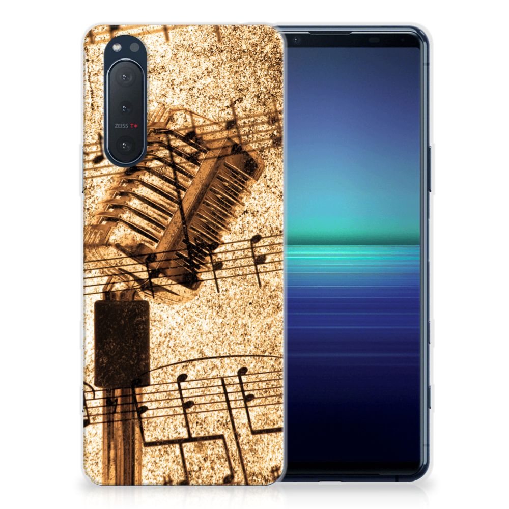 Sony Xperia 5II Siliconen Hoesje met foto Bladmuziek B2C Telecom