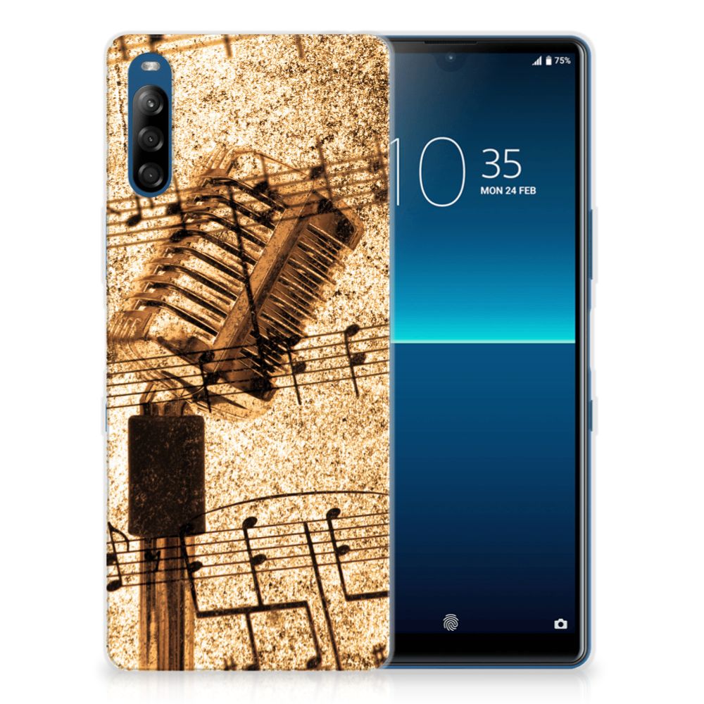 Sony Xperia L4 Siliconen Hoesje met foto Bladmuziek