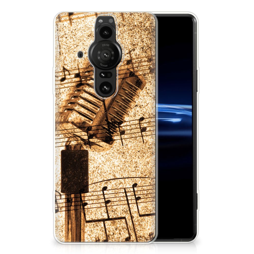 Sony Xperia Pro-I Siliconen Hoesje met foto Bladmuziek B2C Telecom
