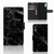 Sony Xperia XZ | Sony Xperia XZs Bookcase Marmer Zwart bookcase zwart marmer voorzijde binnenkant