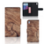 Sony Xperia Z3 Book Style Case Tree Trunk hoesje boomstam design aanzicht