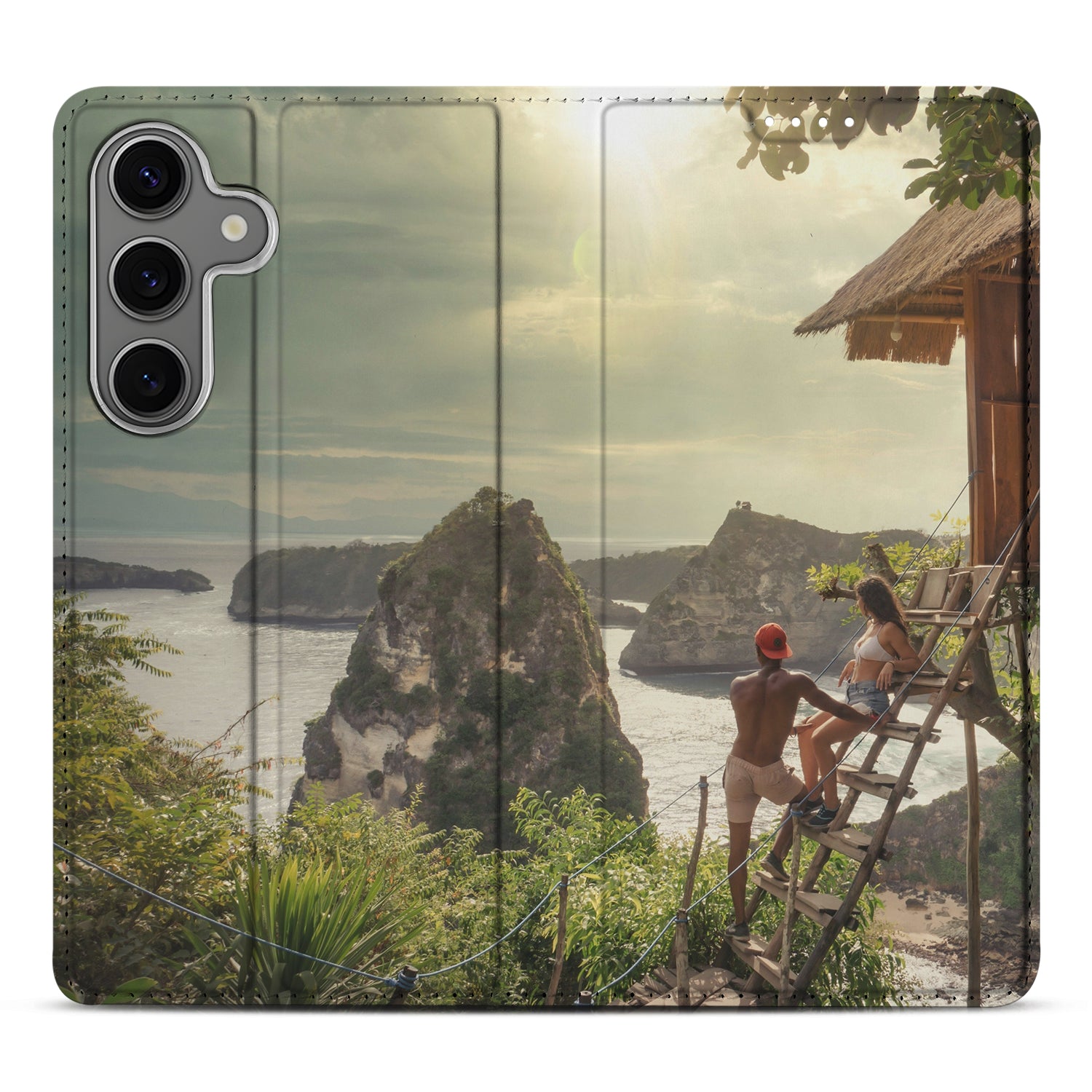 Samsung Galaxy S25 Stand Case Hoesje Maken uitzicht natuur relaxen