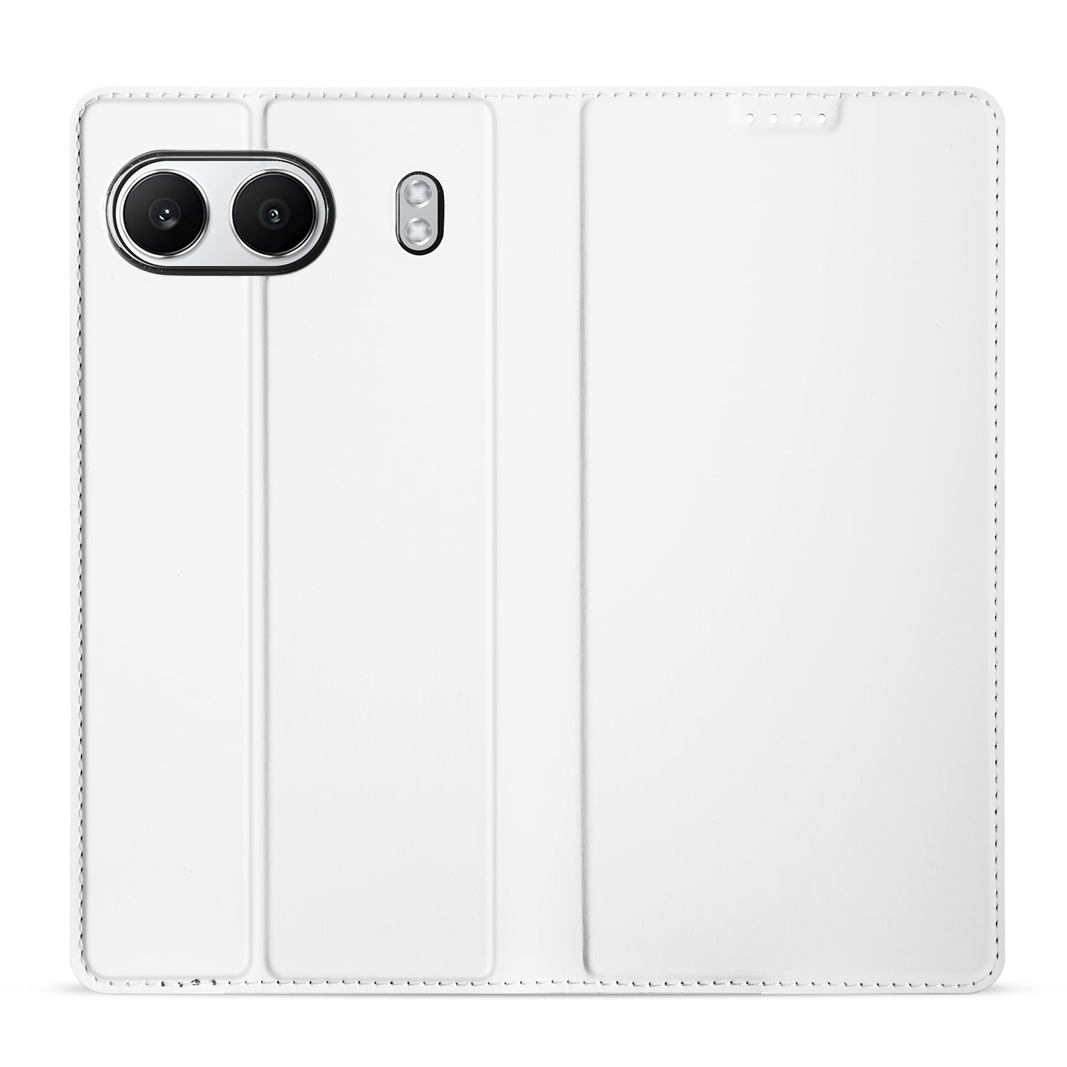 OnePlus Nord 4 Stand Case Hoesje Wit Pashouder voorkant