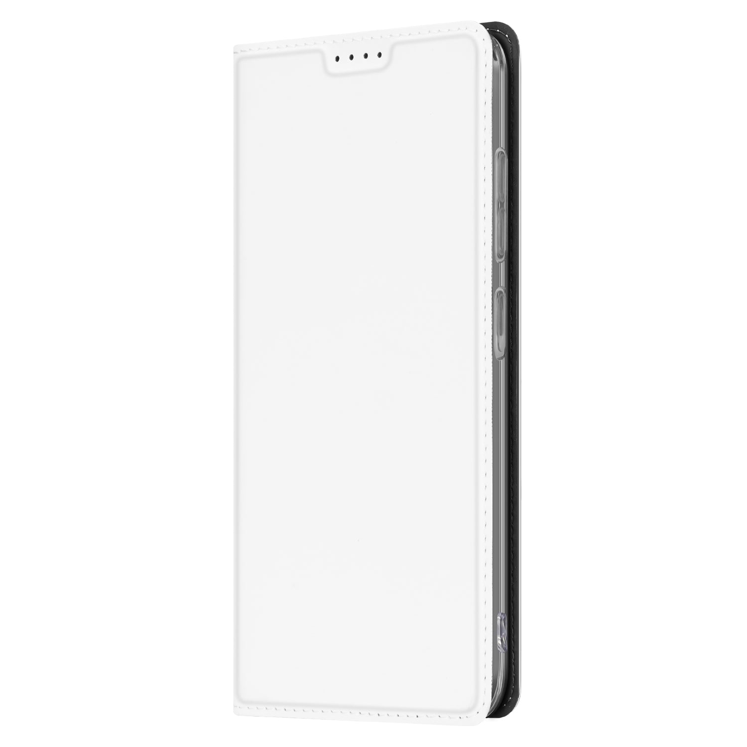 Stand Case Hoesje Samsung Galaxy A56 | A36 Wit met Pashouder design wit aanzicht