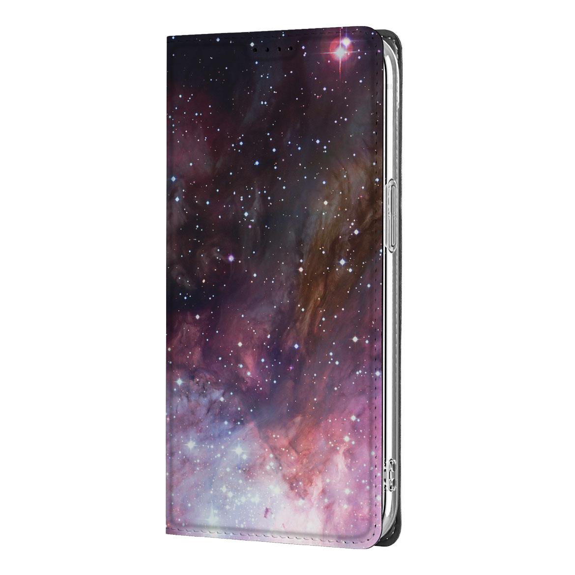 Apple iPhone 16e Stand Case Galaxy ontwerp aanzicht