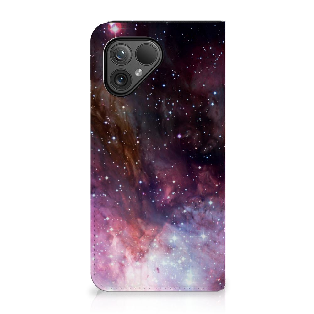 Stand Case voor Fairphone 5 Galaxy heelal design achterkant