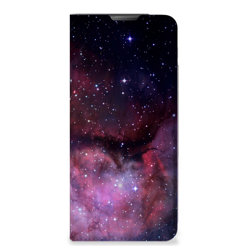 Stand Case voor Motorola Moto E20 Galaxy heelal design voorkant