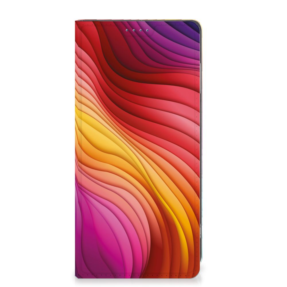Motorola Moto G24 G04 G24 Power Stand Case Regenboog kleuren ontwerp voorkant