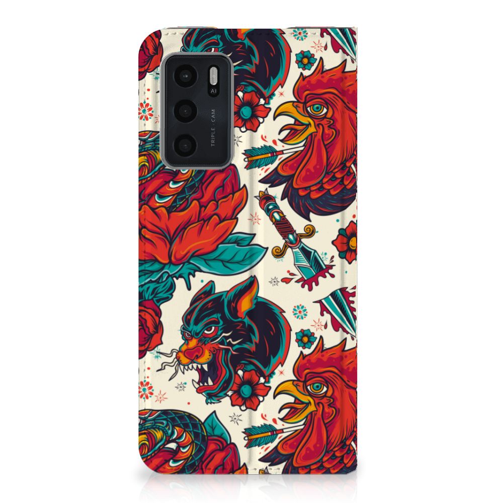 Stand Case voor OPPO A54s | A16 | A16s Old Skool - B2C Telecom