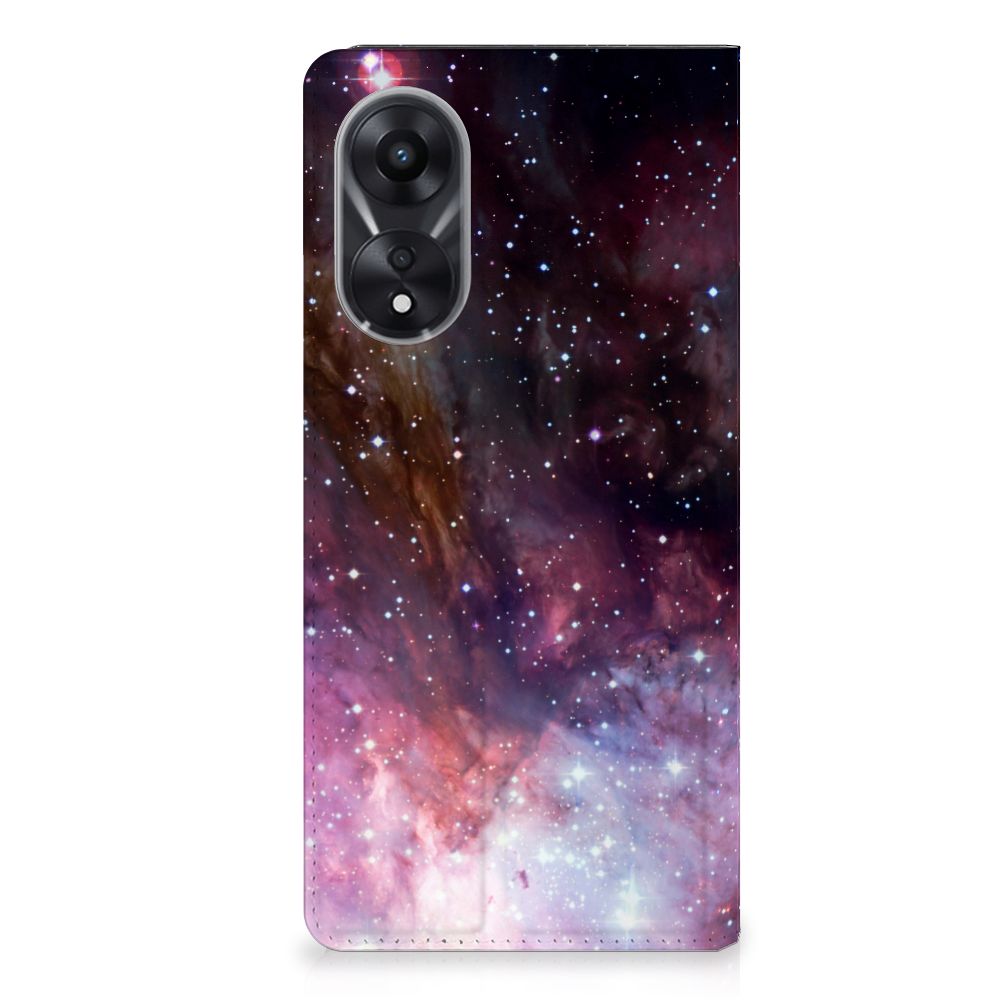 Stand Case voor OPPO A78 | A58 5G Galaxy heelal design achterkant