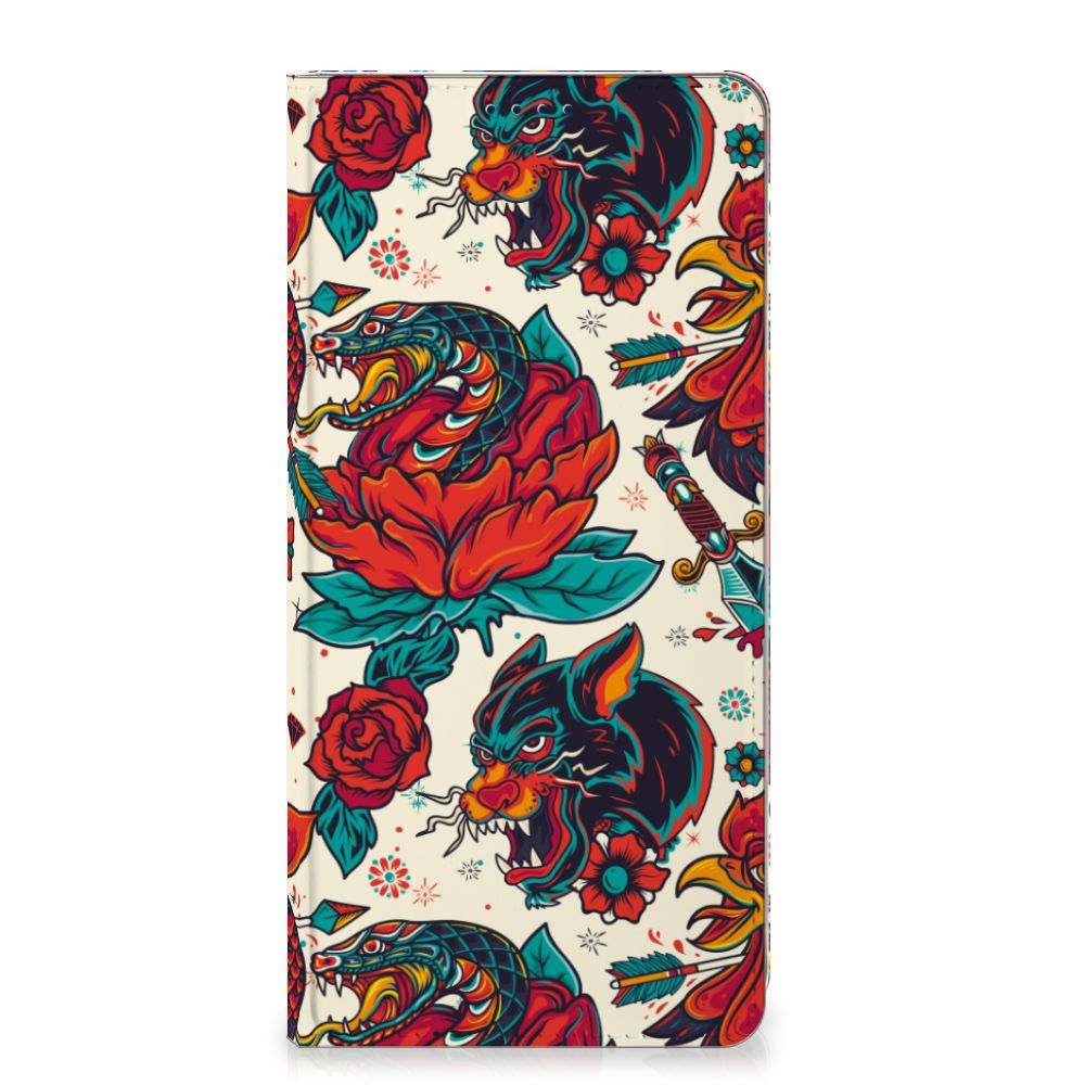 Stand Case voor OnePlus Nord 4 Old Skool vintage design aanzicht