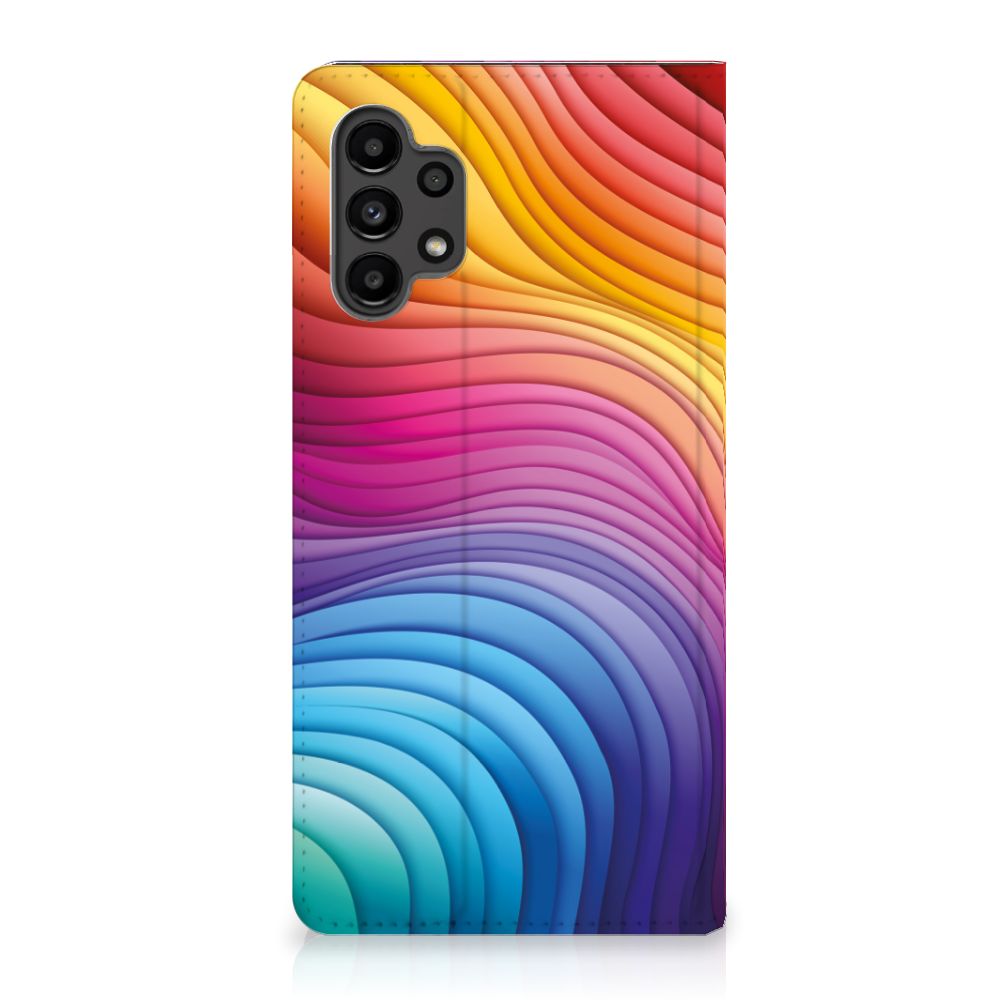 Samsung Galaxy A13 (4G) Stand Case voor Samsung Galaxy A13 (4G) Regenboog achterkant