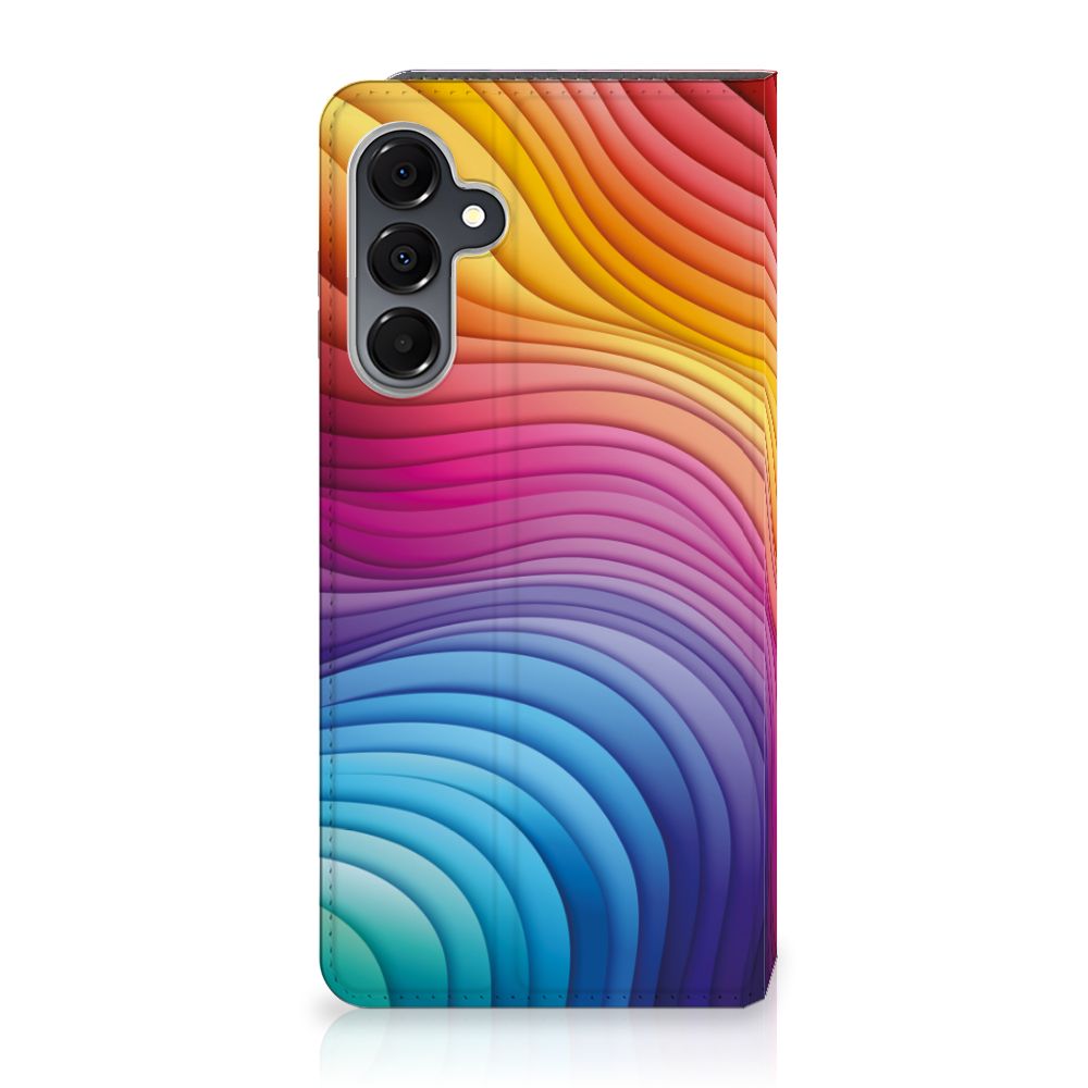 Samsung Galaxy A16 5G/4G Stand Case Regenboog achterkant