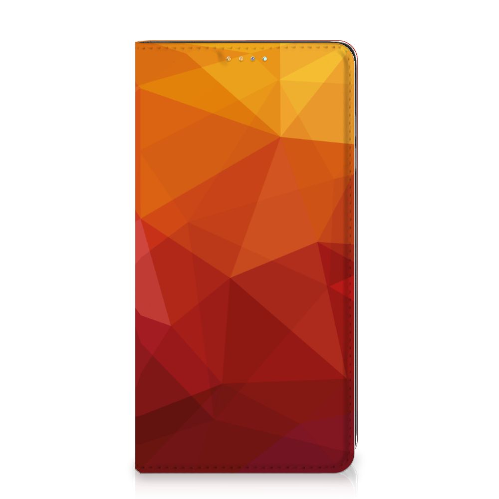 Samsung Galaxy A32 4G | A32 5G Enterprise Editie Stand Case Polygon Red voorkant