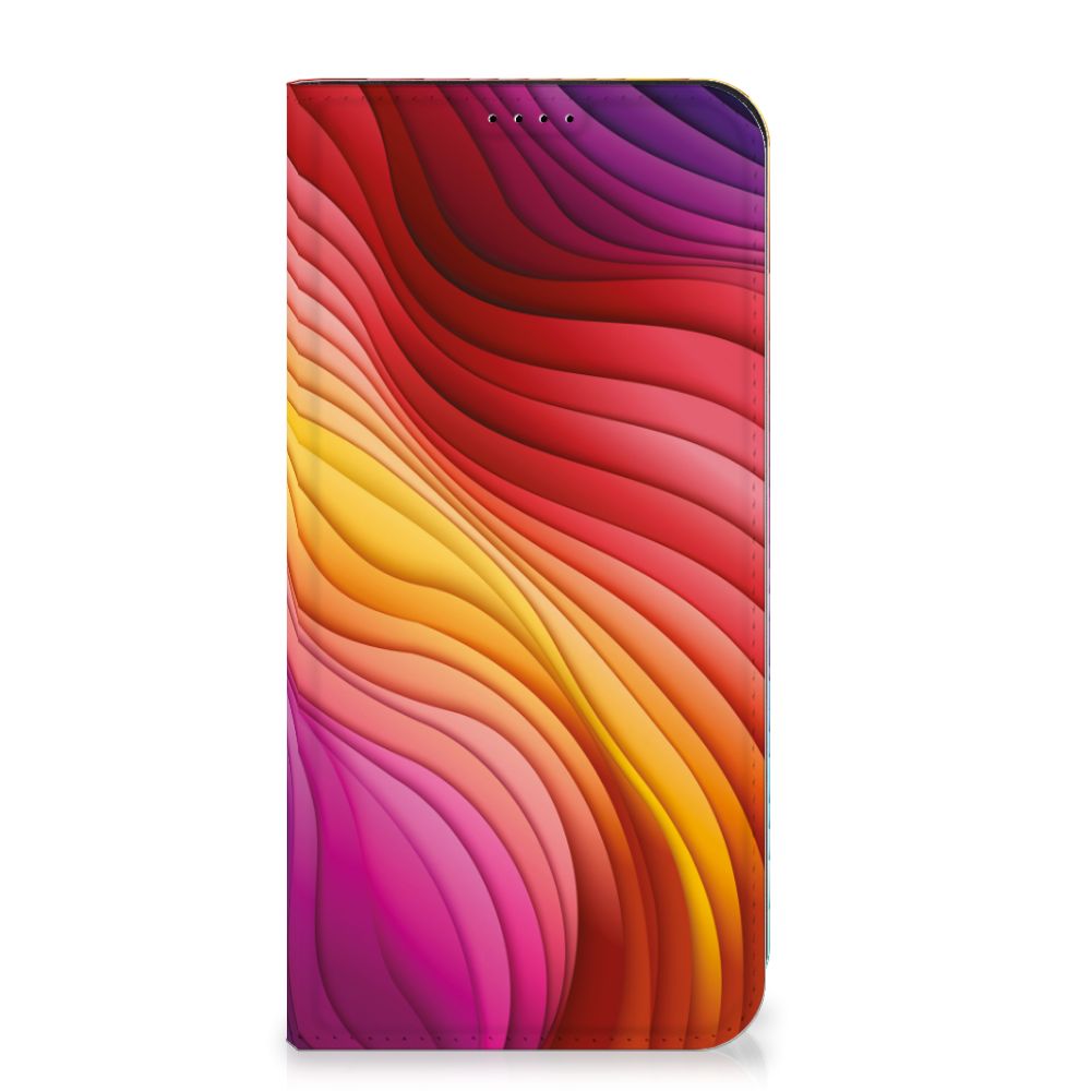 Samsung Galaxy A55 Stand Case Regenboog achterkant