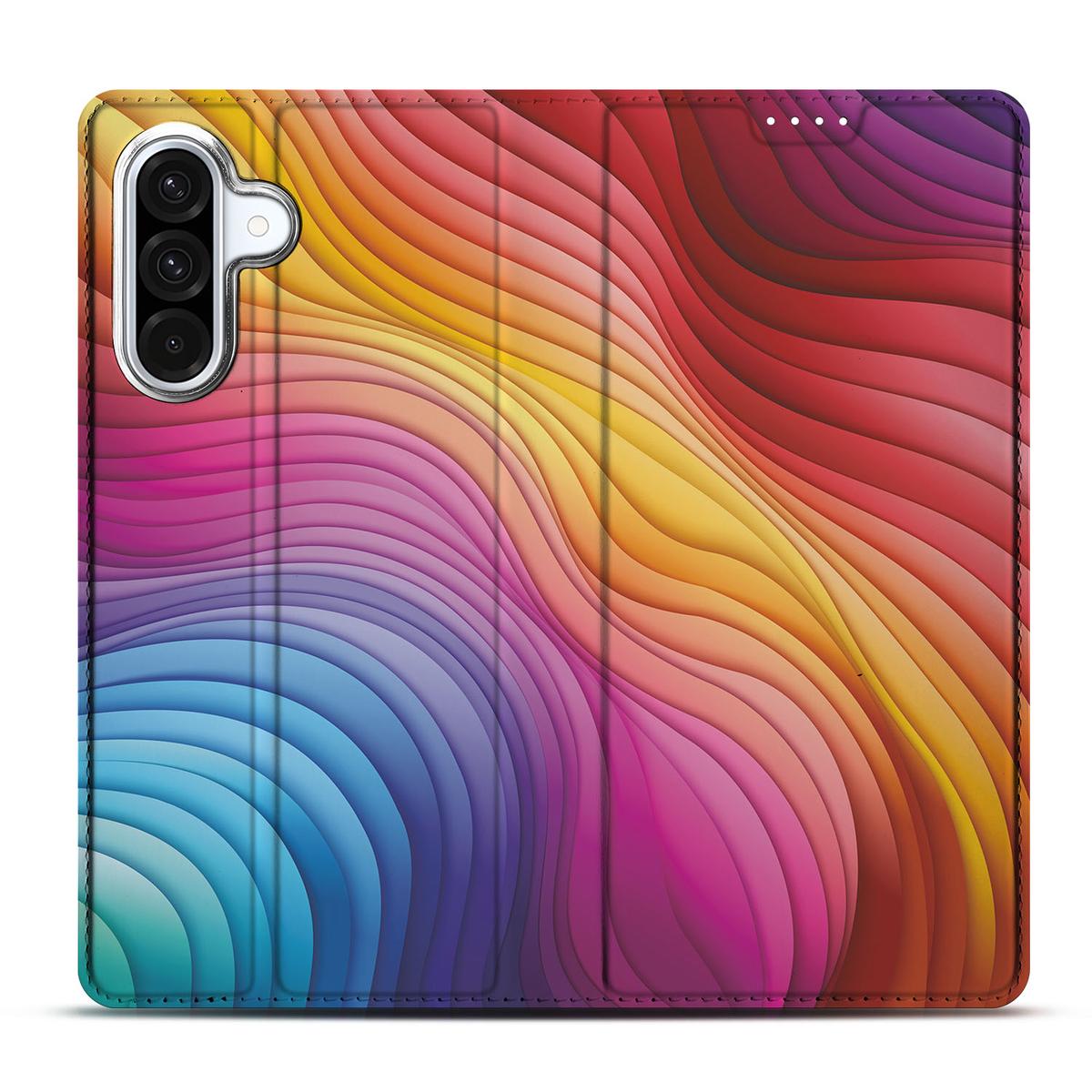Samsung Galaxy A56 A36 Stand Case Regenboog design voorkant