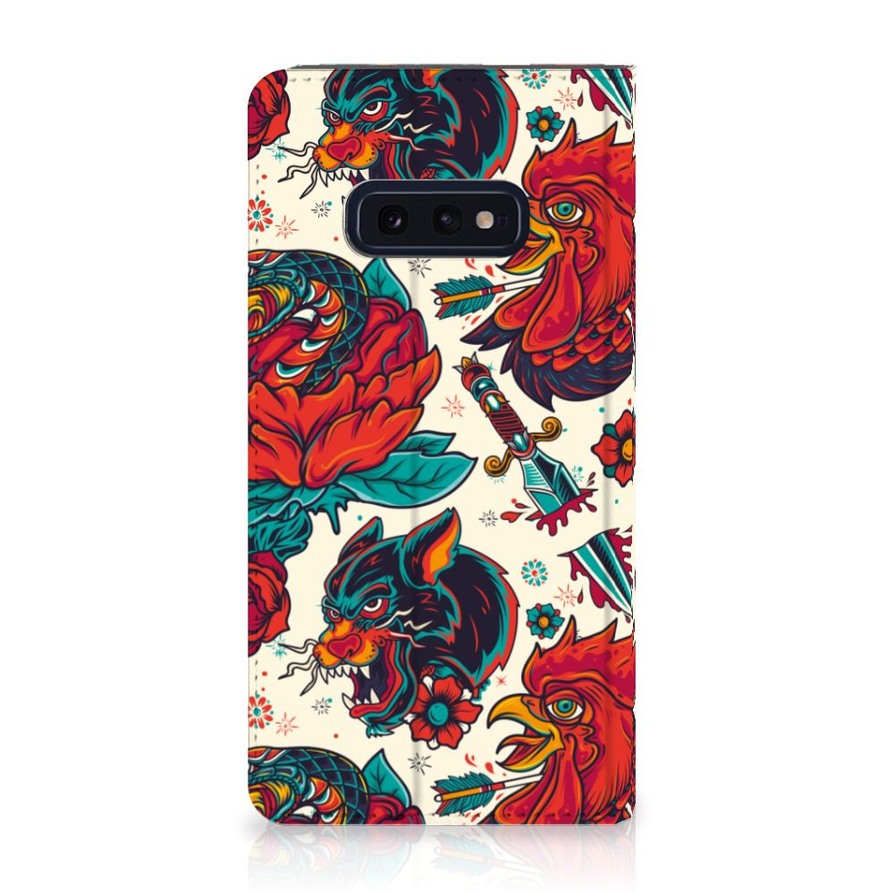 Samsung Galaxy S10e Stand Case Old Skool vintage design voorkant