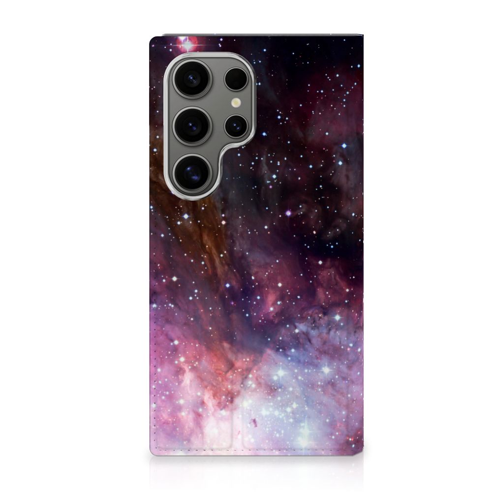 Samsung Galaxy S24 Ultra Galaxy Stand Case sterrenhemel ontwerp achteraanzicht