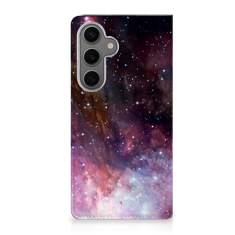 Samsung Galaxy S24FE Galaxy Stand Case universum sterren design voorkant
