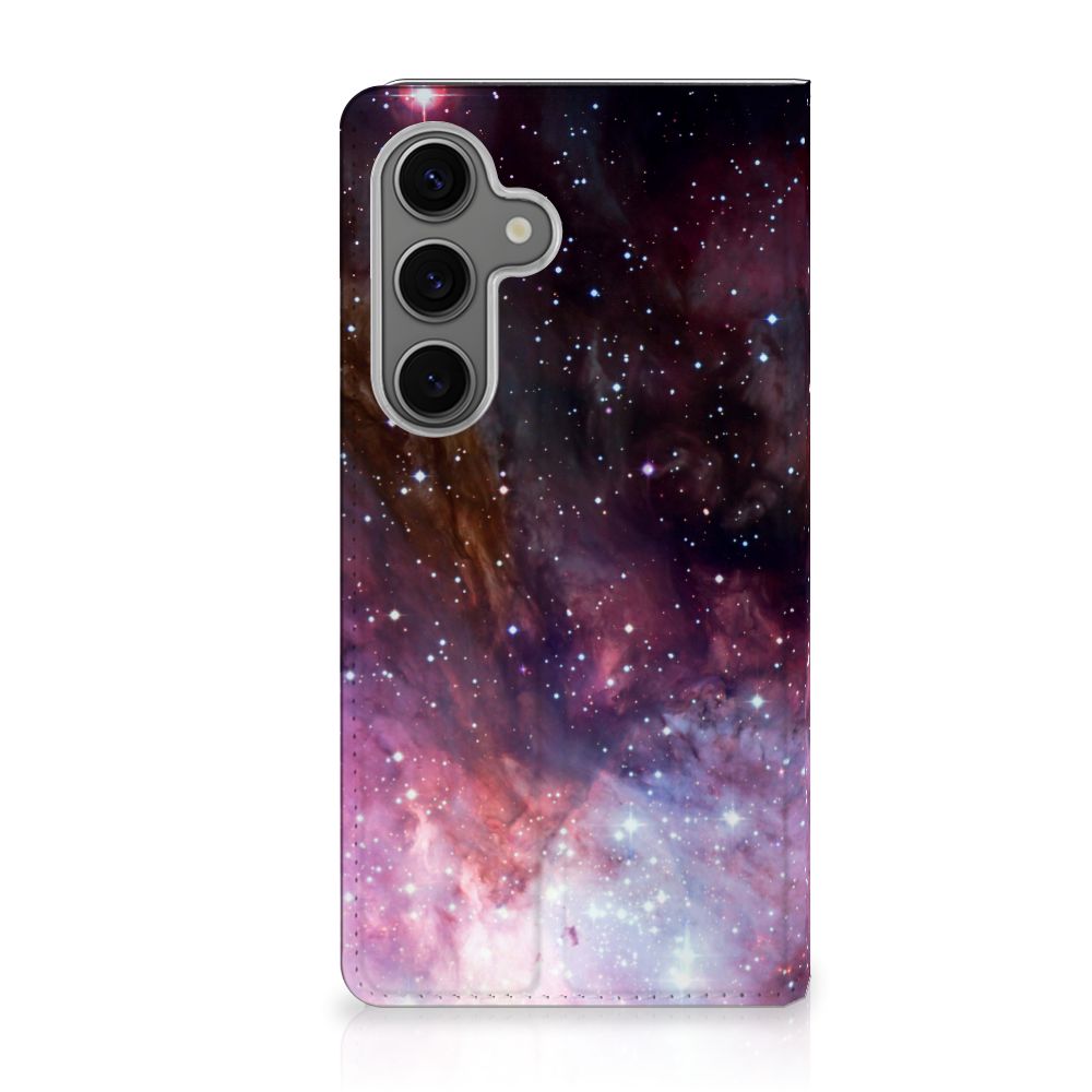 Samsung Galaxy S25 Stand Case heelal design achterkant