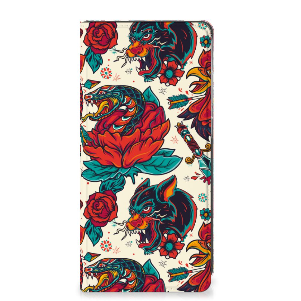 Samsung Galaxy S25 Plus Old Skool Stand Case tattoo design vooraanzicht